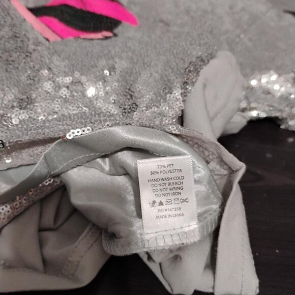 Simply Southern Sequin Silver Santa Shift Dress S/M NWT - Picture 8 of 8